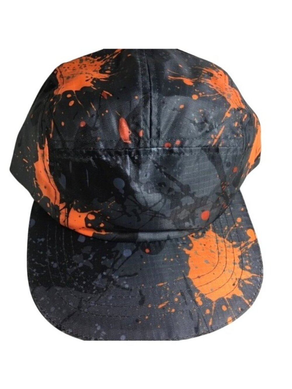 Art Class Ball Cap Gray/Orange/Black Camo Snap Back OSFM NWT